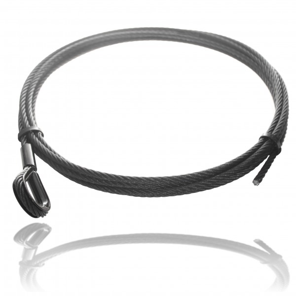Wire rope black 1mm 1.5mm 2mm 3mm 4mm 5mm 6mm 8mm