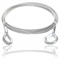 Wire rope with hook & eye