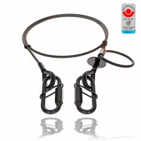 Saveking safety rope black with quick links