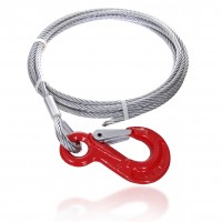 Steel cable winch