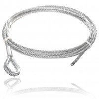 Wire rope with thimble 1mm 1.5mm 2mm, 2.5mm, 3mm, 4mm, 5mm, 6mm, 8mm, 10mm, 12mm, 14mm, 16mm