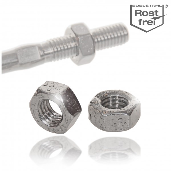 Stainless steel nut DIN 934