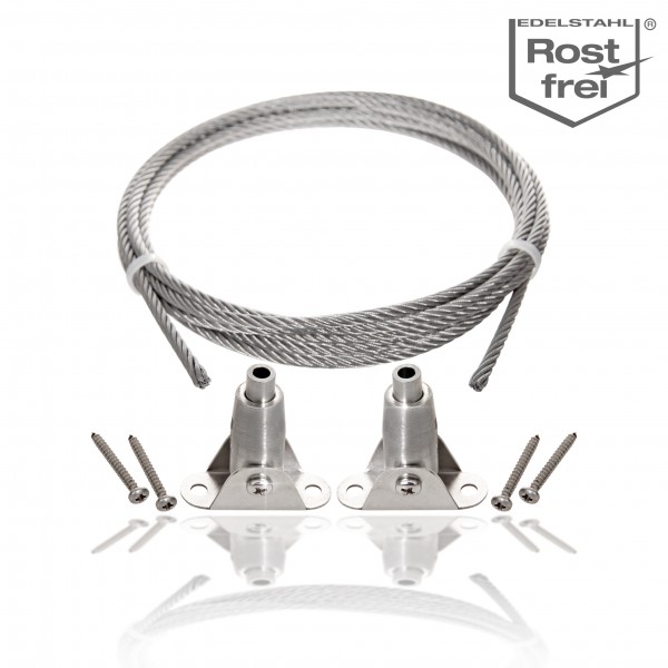 Stainless steel cable tensioning set