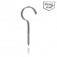 Stainless steel bent screw hook