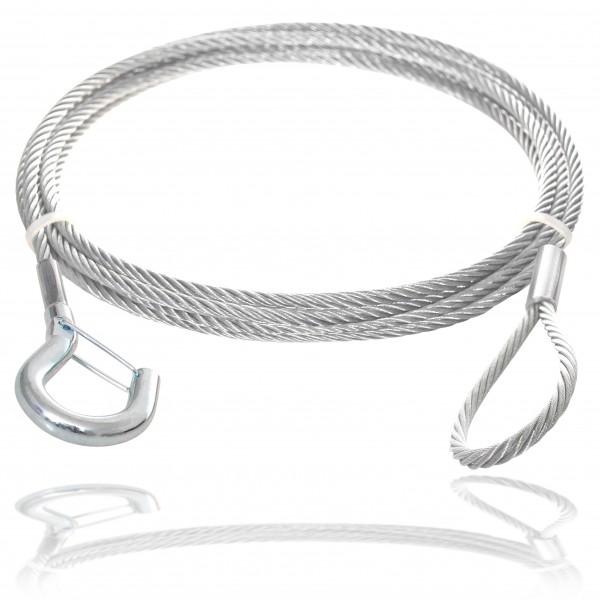 Wire rope with hook & loop